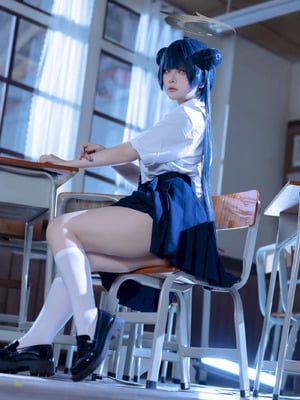 屿鱼 - 妃咲 JK (蔚蓝档案)_15