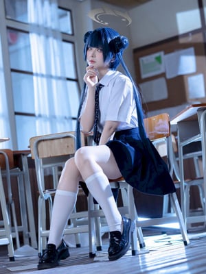 屿鱼 - 妃咲 JK (蔚蓝档案)_17