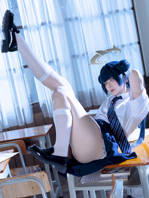 屿鱼 - 妃咲 JK (蔚蓝档案)_43