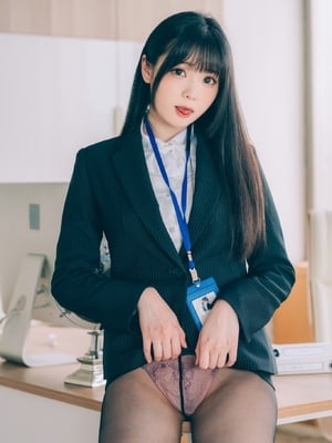 霜月shimo  霜月的秘密辦公室 Shimo' Secret Office_006