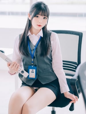 霜月shimo  霜月的秘密辦公室 Shimo' Secret Office_047