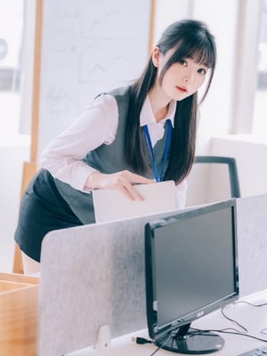 霜月shimo  霜月的秘密辦公室 Shimo' Secret Office_054