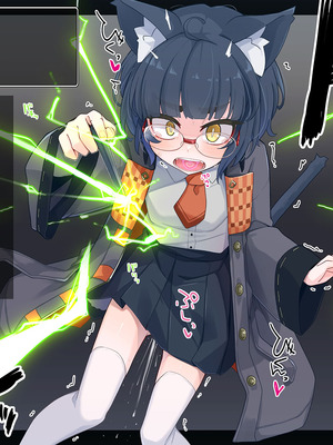 [めーふまどー (拝一樹)] エロトラップダンジョンで敗北するエリート黒猫魔法使いちゃん_096