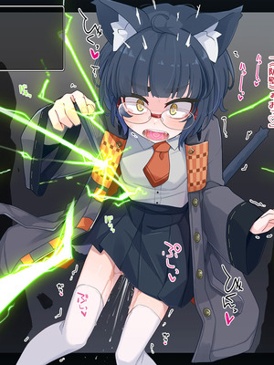 [めーふまどー (拝一樹)] エロトラップダンジョンで敗北するエリート黒猫魔法使いちゃん_097