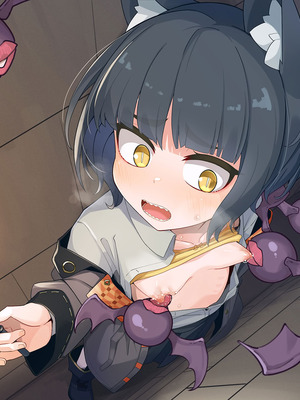 [めーふまどー (拝一樹)] エロトラップダンジョンで敗北するエリート黒猫魔法使いちゃん_742