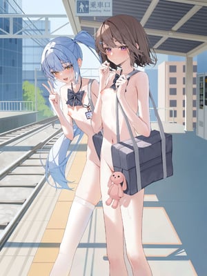 [KurinMon (咲凛玖)] 今日から全裸登校①｜从今天开始全裸登校1 [中国語] [DL版]_02