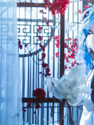 蠢沫沫 – 2024年会员 原神 甘雨旗袍_018