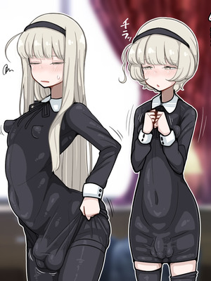 [エロガキのなつやすみ (syoya)] 竿姉妹～チンポの生えた双子姉妹が朝っぱらから勃起しまくり射精しまくり～_059