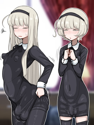 [エロガキのなつやすみ (syoya)] 竿姉妹～チンポの生えた双子姉妹が朝っぱらから勃起しまくり射精しまくり～_174