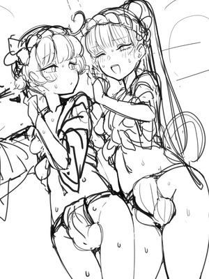 [エロガキのなつやすみ (syoya)] 竿姉妹～チンポの生えた双子姉妹が朝っぱらから勃起しまくり射精しまくり～_232