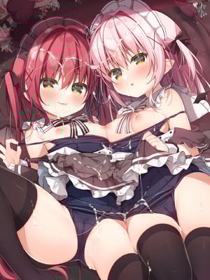 [うなぎやさん (花宮なつか)] ごほうしサキュバスちゃん｜双子魅魔酱前来侍奉主人了哦 [白杨汉化组] [DL版]_02