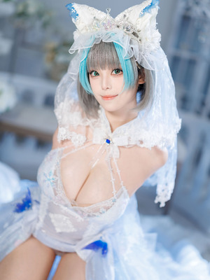 蜜汁猫裘 - 碧蓝航线 柴郡 花嫁_025