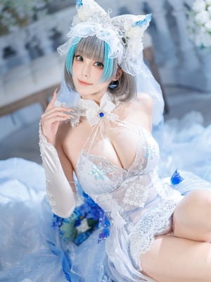 蜜汁猫裘 - 碧蓝航线 柴郡 花嫁_084