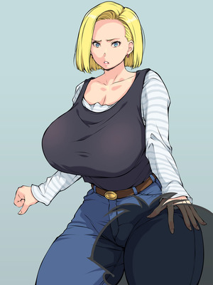 [はなきん桜 (横十輔)] いきなり巨乳パコり ～種付け異星人が18号を押しかけ寝取り堕とし～_086