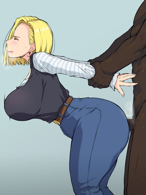 [はなきん桜 (横十輔)] いきなり巨乳パコり ～種付け異星人が18号を押しかけ寝取り堕とし～_095