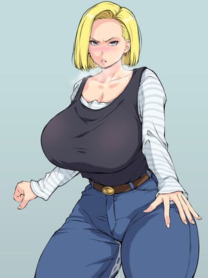 [はなきん桜 (横十輔)] いきなり巨乳パコり ～種付け異星人が18号を押しかけ寝取り堕とし～_128