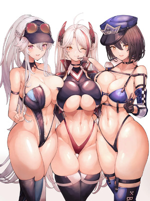 [Patreon] + [Fanbox] Yusha M ／ 勇者＜M型＞_0715_Race_Queen_no_background_2