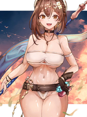 [Patreon] + [Fanbox] Yusha M ／ 勇者＜M型＞_1170_2.Ryza_white_bikini_a