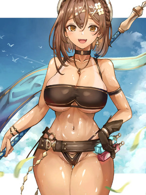 [Patreon] + [Fanbox] Yusha M ／ 勇者＜M型＞_1183_2.Ryza_black_bikini_a