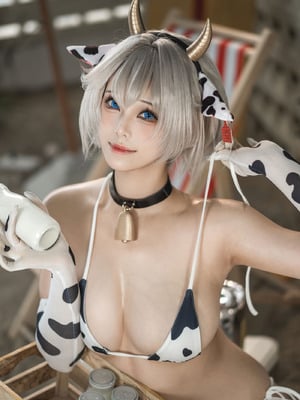 蜜汁猫裘 - 棕色尘埃 泰瑞丝 奶牛比基尼_004