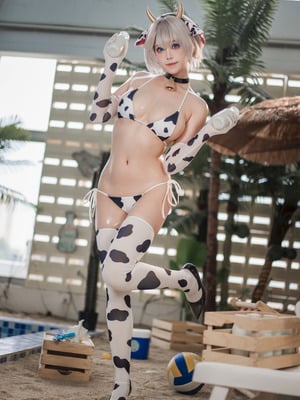 蜜汁猫裘 - 棕色尘埃 泰瑞丝 奶牛比基尼_031