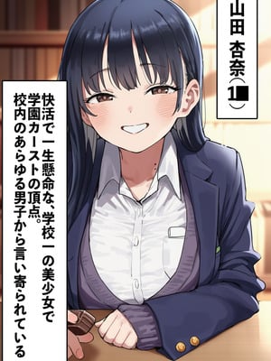 [美少女がキモ男に妊娠させられる] 恵体モデル美少女・山〇杏奈が変態スケベ爺との濃厚ぶちゅキス生ハメに堕ち、歳の差60以上の夫婦になることを誓う話_002