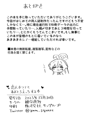 [糖分過多 (やみめ□)] 恋人ホシノとあまとろえっちする本 (ブルーアーカイブ) [DL版]_26