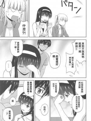 (C95) [G-SCAN CORP. (佐藤茶菓子)] 冴えない詩羽と英梨々のりんり審査会 (冴えない彼女の育てかた) [中国翻訳]_06