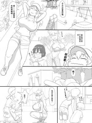 [ナの人] エロマンガの練習 (小林さんちのメイドラゴン) [中国翻訳]