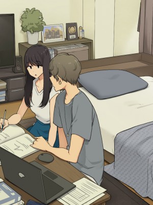[わかまつ] 先輩の家で試験勉強教えてもらって夕方に帰る予定だった女子大生の一日_04
