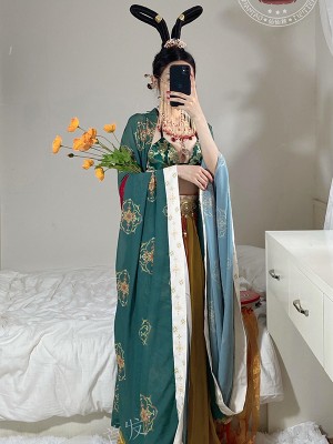 仙仙桃-女仆白丝+敦煌仙女_030