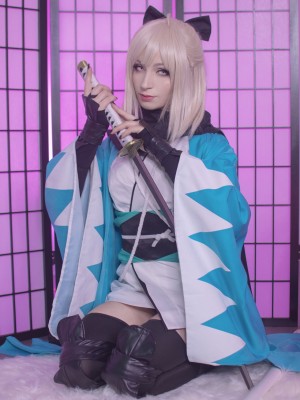 Shiro_Kitsune_Souji_Okita_Sakura_Saber_Fate_Grand_Order_55c52be3d4b15f8fe68f3 (T.ME-COSPLAYSETS)