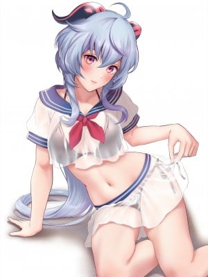 [江戸川浪漫] セーラー服甘雨 (原神) [黎欧x苍蓝星汉化组]_06