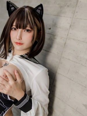 [Fantasy Factory] Sailor Suit Athletic Swimsuit_MSG03587