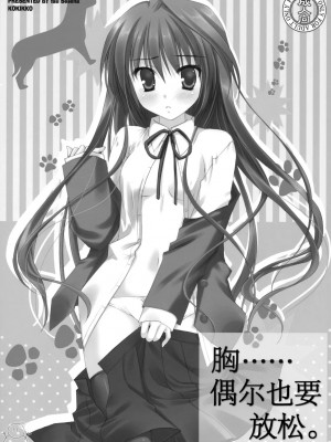 [飛雪漢化組] (C75) [KOKIKKO (せせなやう)] 胸・・・・・・ときどき晴れ。 | 胸……偶尔也要放松。 (とらドラ！)_27