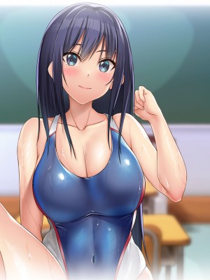 [ぽるちーに] 二人の幼馴染が巨乳とマンスジがエロ目立ちする水泳部と陸上部に入部して俺を誘うから何度も生ハメ中出しセックスしまくる！！_380