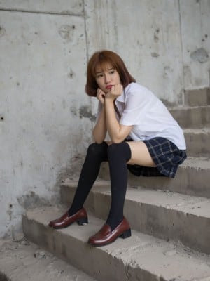 k8傲娇萌萌陈年老图 - 学生装野外捆绑_14