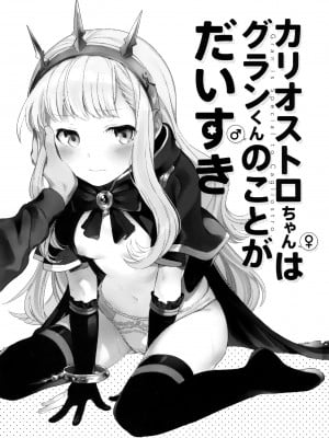 (C92) [チャック半開 (富士フジノ)] カリオストロちゃんはグランくんのことがだいすき (グランブルーファンタジー) [幫撐10秒個人翻譯]_02