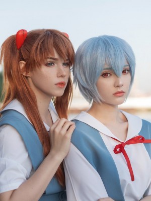 Shirogane-sama - Asuka_Asuka - Asuka and Rei Schoolgirl 0006