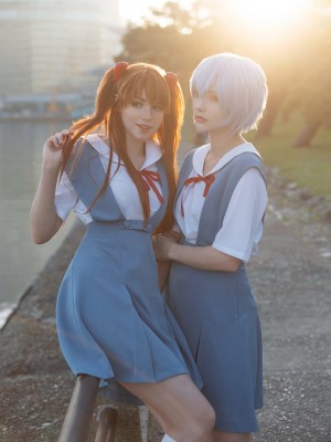 Shirogane-sama - Asuka_Asuka - Asuka and Rei Schoolgirl 0011