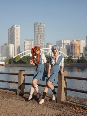 Shirogane-sama - Asuka_Asuka - Asuka and Rei Schoolgirl 0019