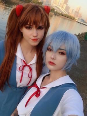 Shirogane-sama - Asuka_Asuka - Asuka and Rei Schoolgirl 0022