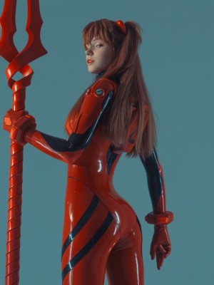 Shirogane-sama - Asuka_Asuka - Plug Suit and Spear 0008