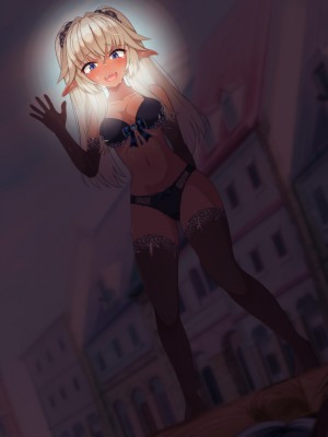 [朝風の雫 (朝風あびす)] 自分以外の全員が常識改変催眠に支配された世界でふたレズHと露出に溺れたダークエルフちゃんのお話_205