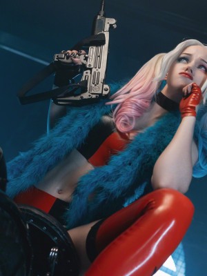 Shirogane -  Harley Quinn latex_12