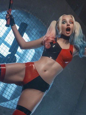 Shirogane -  Harley Quinn latex_03