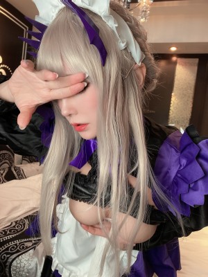 [林檎蜜紀] fgo下乳上でお尻が丸見え激ミニスカートメイドでご奉仕！？乳上もいいけど、下乳上もいい　どすけべな下乳上メイド　ファンティアで_13