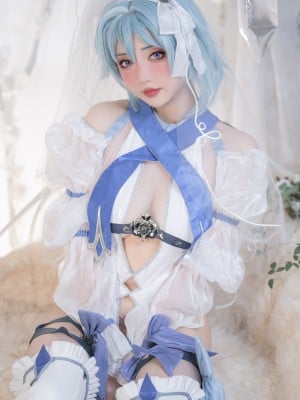 爆机少女喵小吉&云烧 - 原神花嫁：优菈&甘雨_02