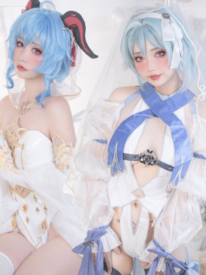 爆机少女喵小吉&云烧 - 原神花嫁：优菈&甘雨_92