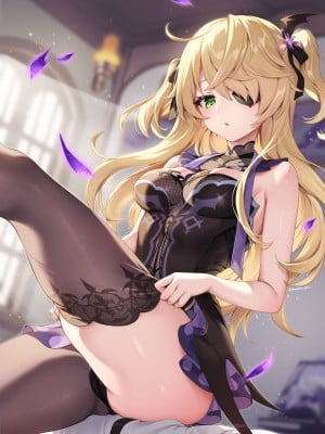 [ごましおポン酢] フィッシュル差分9枚 (原神)